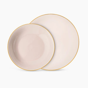 Gold Rim Dinnerware Set