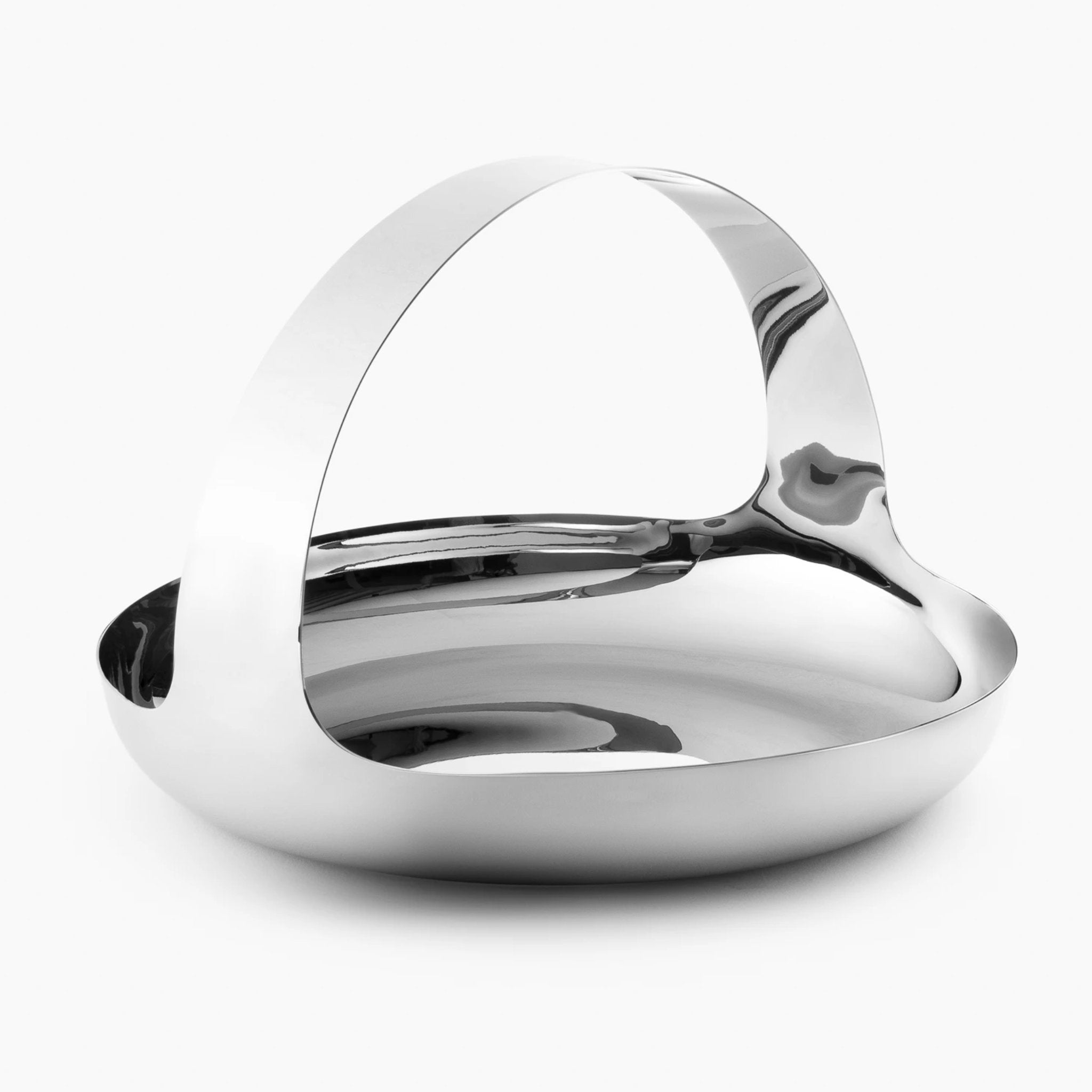 Polished Stainless Basket Bowl