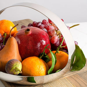 Polished Stainless Basket Bowl