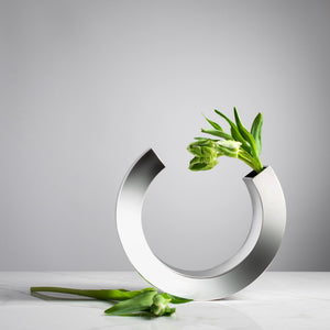 Omega Stainless Steel Polished Vase