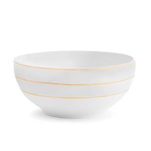 Gold And Grey Rim Serving Bowl