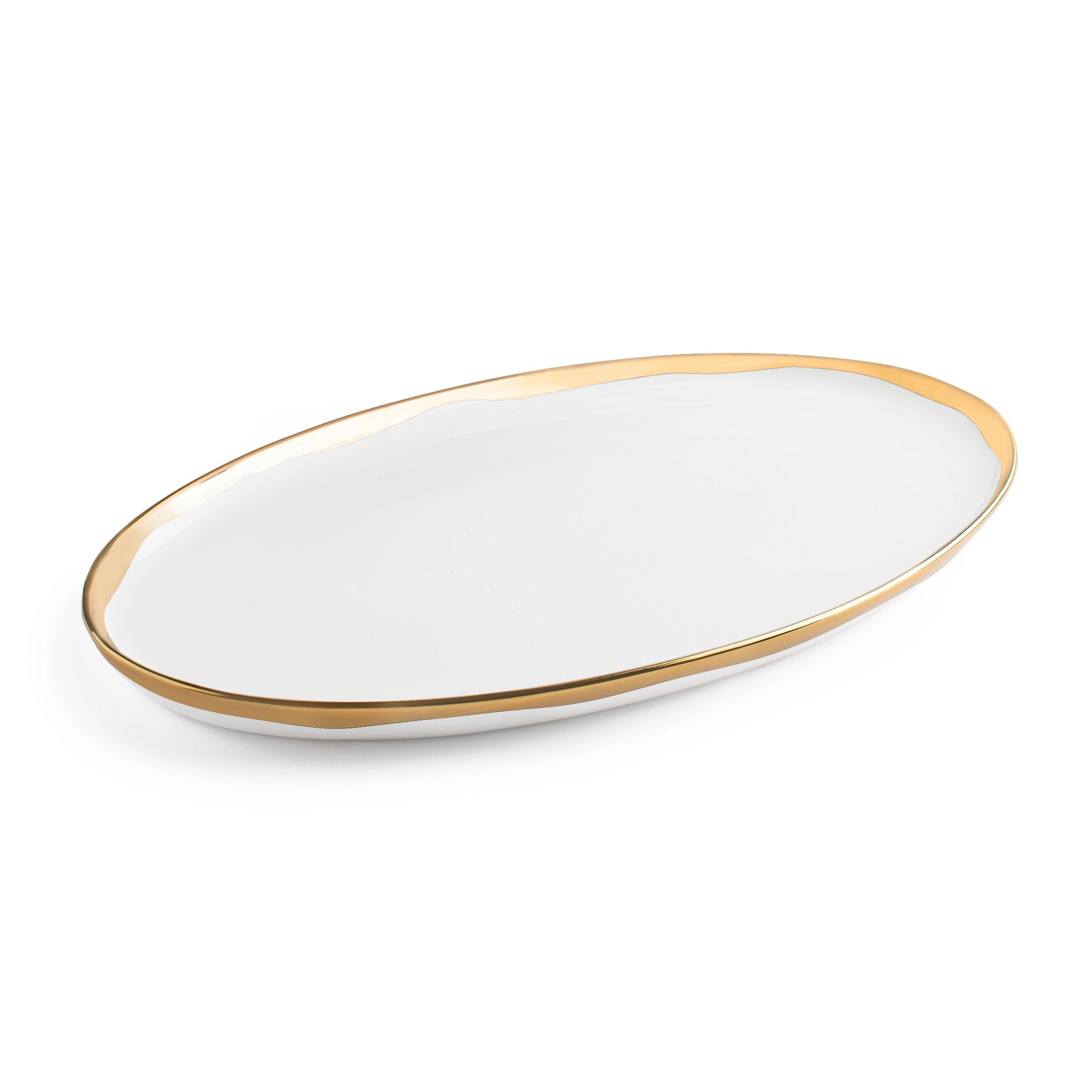 Metallic Organic Rim Platter