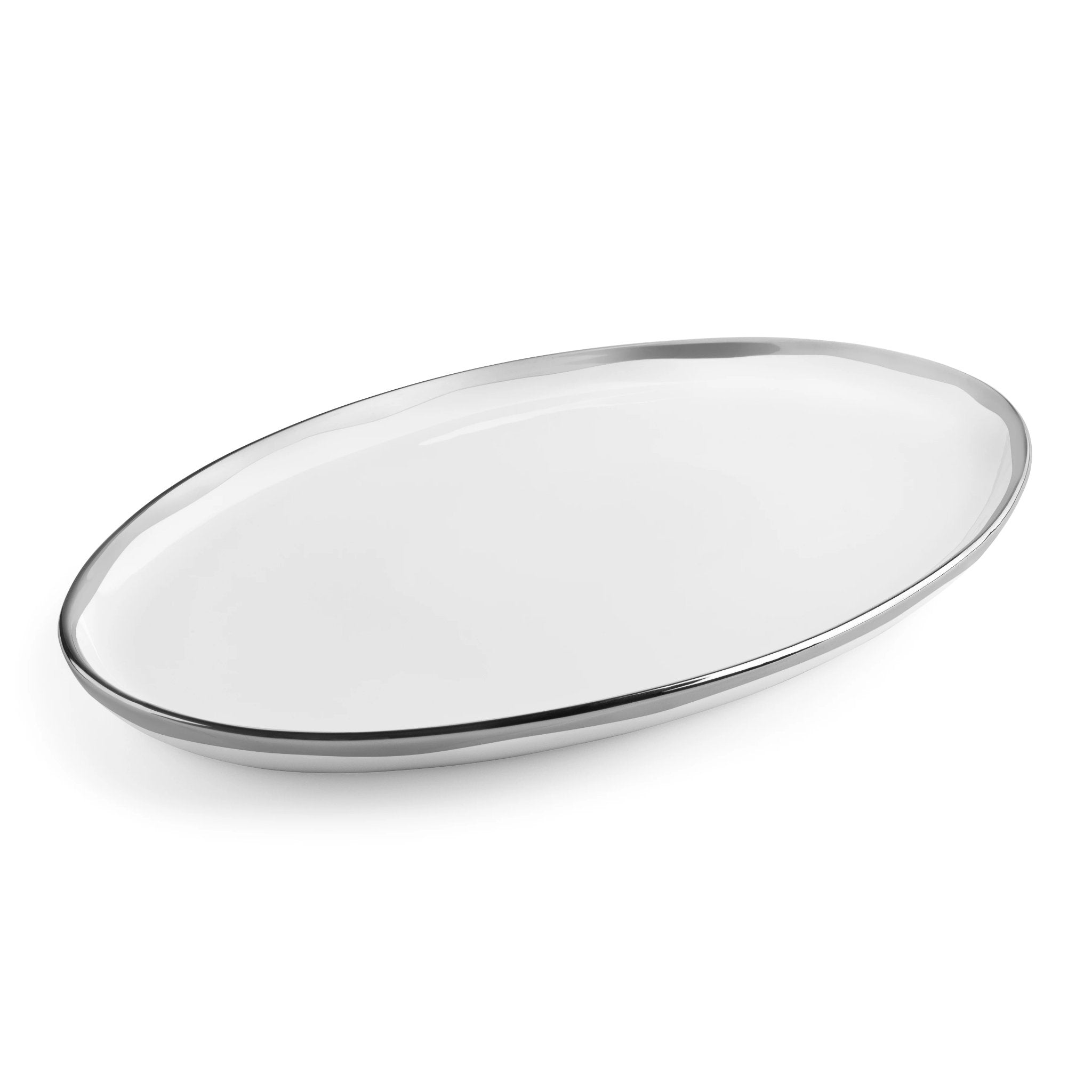 Metallic Organic Rim Platter