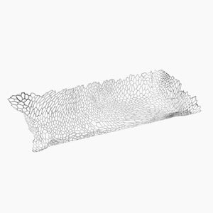 Metalace Organic Lace Rectangle Tray